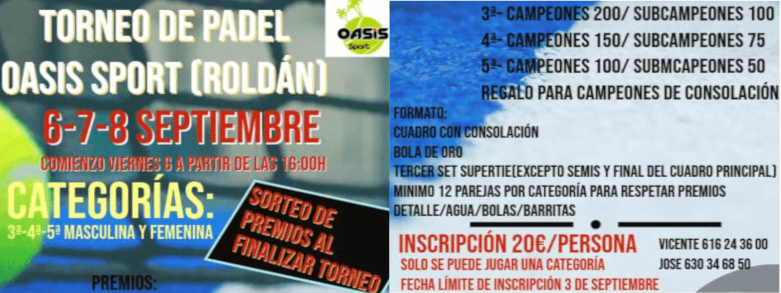 Oasis Sport - padel in Roldán