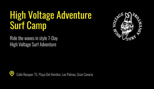 High Voltage Gran Canaria Surf Camp & Surf School - surf in Playa del Hombre