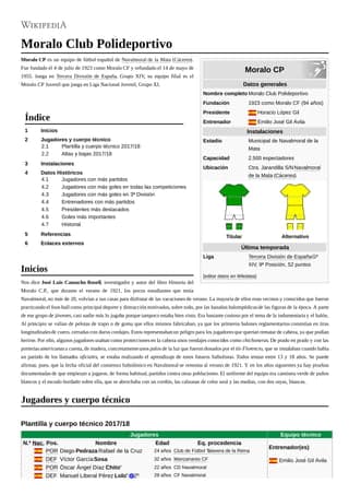 Moralo CP - fĂștbol in Navalmoral de la Mata